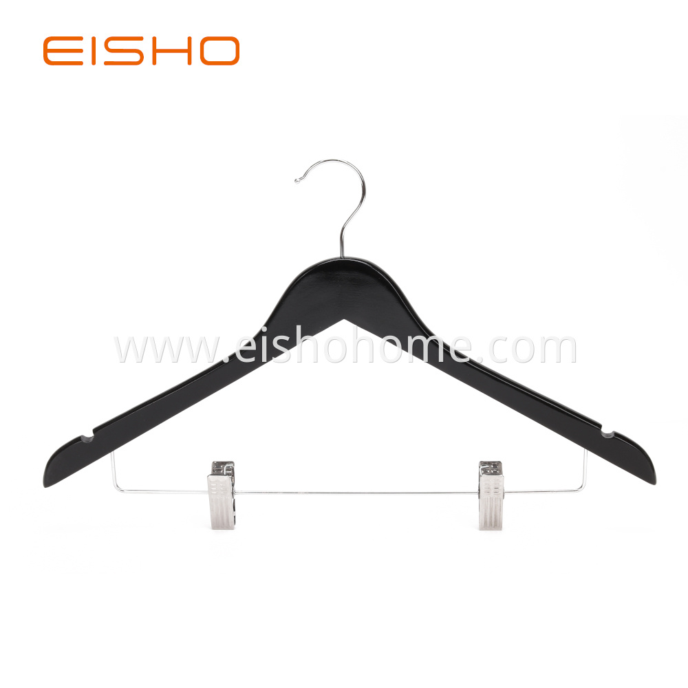 Ewh0055 Wooden Hangers With Clips